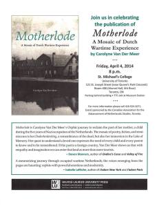 Motherlode book launch flyer